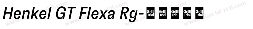 Henkel GT Flexa Rg字体转换